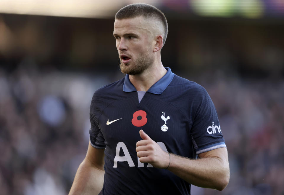 WOLVERHAMPTON, ENGLAND - NOVEMBER 11: Eric Dier of Tottenham Hotspur in action during the Premier League match between Wolverhampton Wanderers and Tottenham Hotspur at Molineux on November 11, 2023 in Wolverhampton, United Kingdom (Photo by Neal Simpson/Sportsphoto/Allstar via Getty Images)