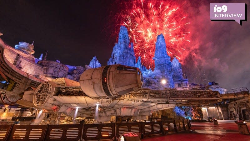 Fireworks over Star Wars Galaxy’s Edge at Disneyland. - Image: Christian Thompson/Disneyland Resort