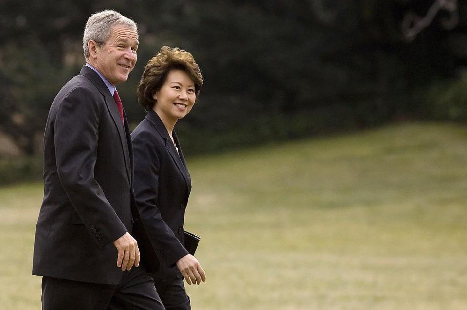 5) She was George W. Bush's labor secretary from 2001 to 2009.