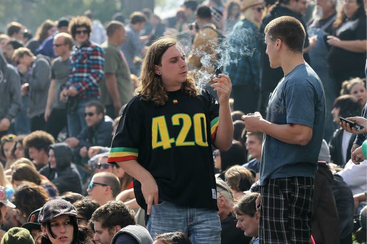 A 4/20 celebration in San Francisco