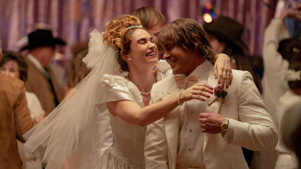 Lily James and Zac Efron in The Iron Claw. (Lionsgate)