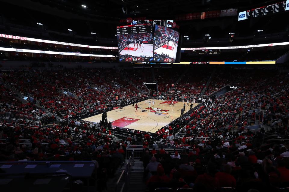Announced attendance at the KFC Yum! Center was over 11,000 for U of L basketball's senior night Saturday.