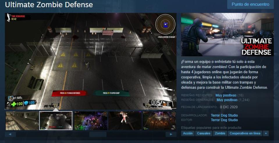 Ultimate Zombie Defense está disponible para PC