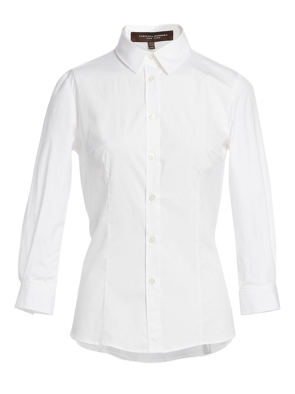 <p><a href="https://go.redirectingat.com?id=74968X1596630&url=https%3A%2F%2Fwww.saksfifthavenue.com%2Fproduct%2Fcarolina-herrera-classic-cotton-blouse-0400099343169.html&sref=https%3A%2F%2Fwww.townandcountrymag.com%2Fsociety%2Ftradition%2Fg60774686%2Fshop-meghan-markle-best-nigeria-outfits-style%2F" rel="nofollow noopener" target="_blank" data-ylk="slk:Shop Now;elm:context_link;itc:0;sec:content-canvas" class="link ">Shop Now</a></p><p>Women's Classic Cotton Blouse</p><p>saksfifthavenue.com</p><p>$590.00</p>