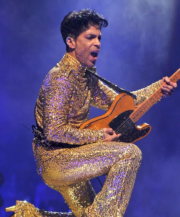 Prince on stage at Madison Square Garden in 2011.