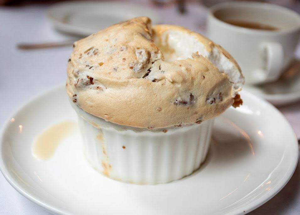 Bread pudding soufflé