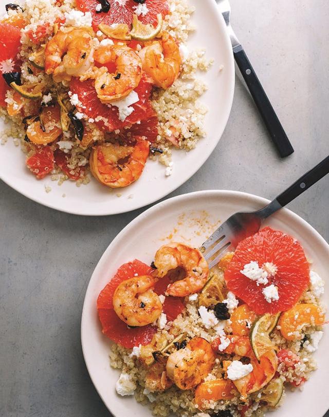 Pan Seared Shrimp and Swiss Chard Risotto - Whipped It Up