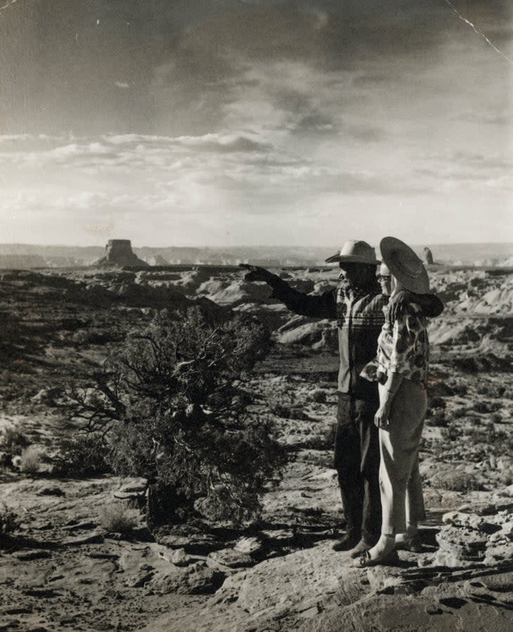 <span class="article__caption">Clyde Tadytin guides in the canyons. </span>