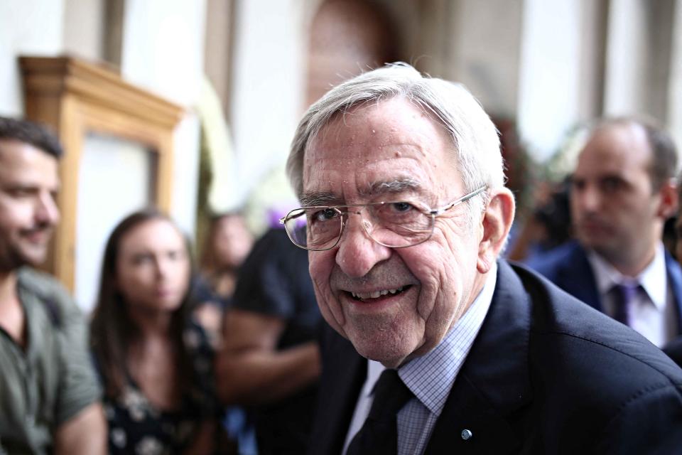 File photo: Constantine II of Greece attends a funeral of greek actress Zoe Laskari in Athens, Greece on Aug. 22, 2017. Menelaos Myrillas / SOOC (Photo by Menelaos Myrillas / SOOC / SOOC via AFP) (Photo by MENELAOS MYRILLAS/SOOC/AFP via Getty Images)