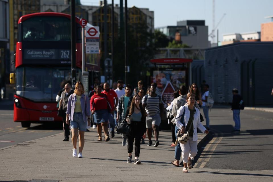 Commuters arrive at Stratford Station (Getty Images)