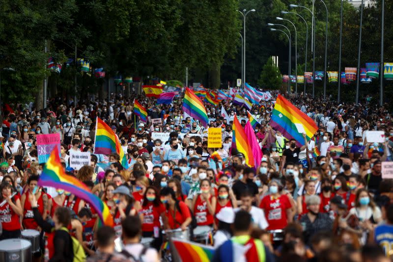 Gay Pride parade in Madrid