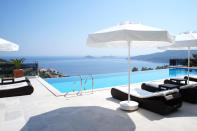 <b>Turkey; £779,000 guide price </b> <br> Look out over the Mediterranean from the decks of this five-bedroom villa. <a href="http://www.spotblue.com/" rel="nofollow noopener" target="_blank" data-ylk="slk:www.spotblue.com;elm:context_link;itc:0;sec:content-canvas" class="link ">www.spotblue.com</a>