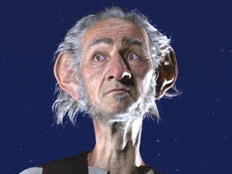 Mark Rylance in Steven Spielberg’s ‘The BFG’ (Netflix)