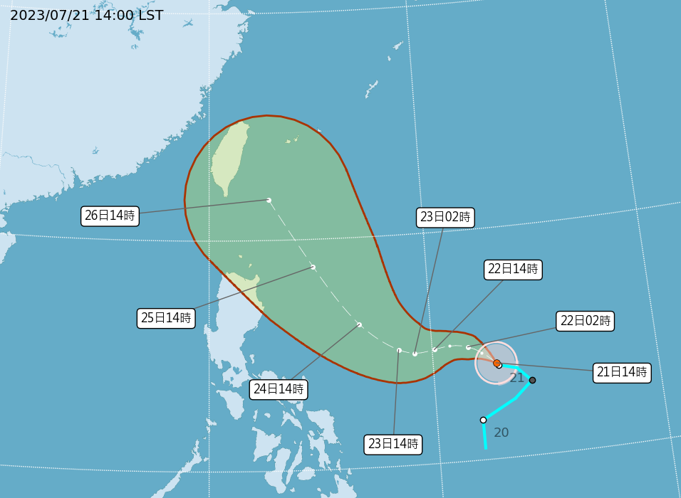 （圖取自中央氣象局網站）