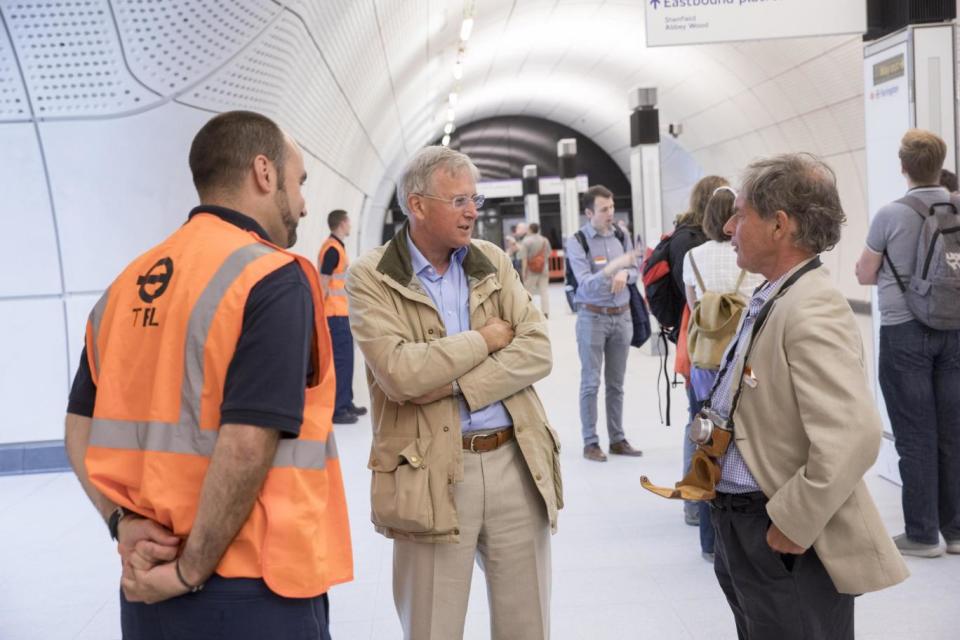 Sneak peek: Members of the public catch a first glimpse of new station (Crossrail )