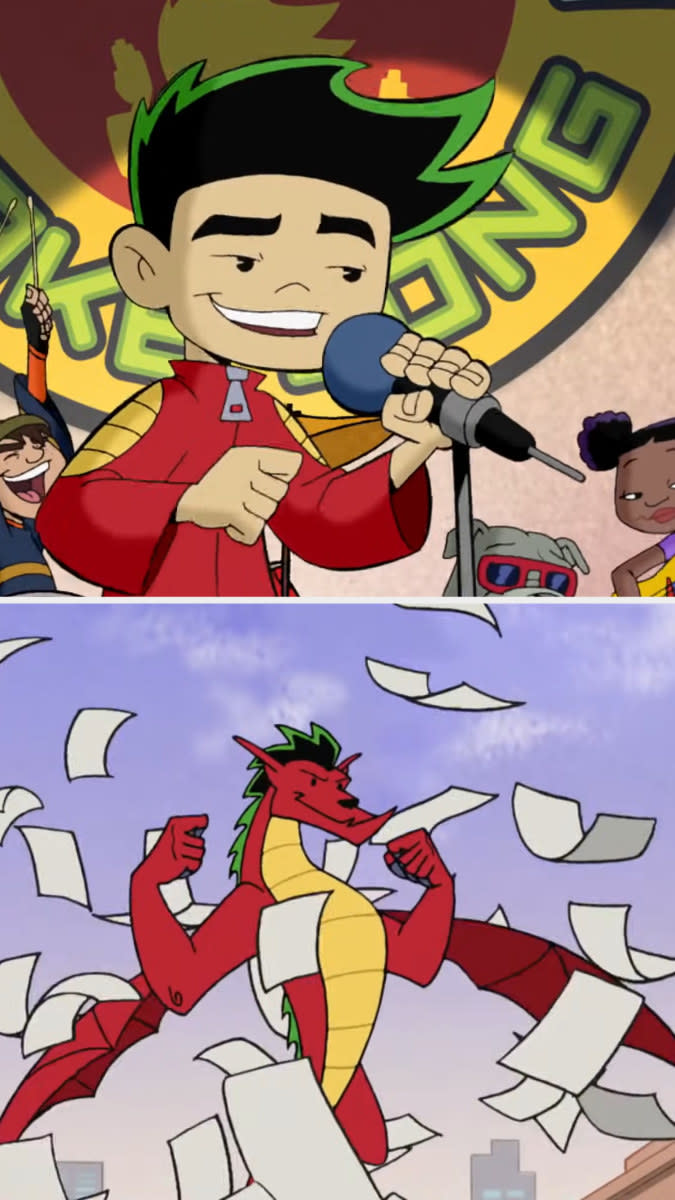 Screenshots from "American Dragon: Jake Long"