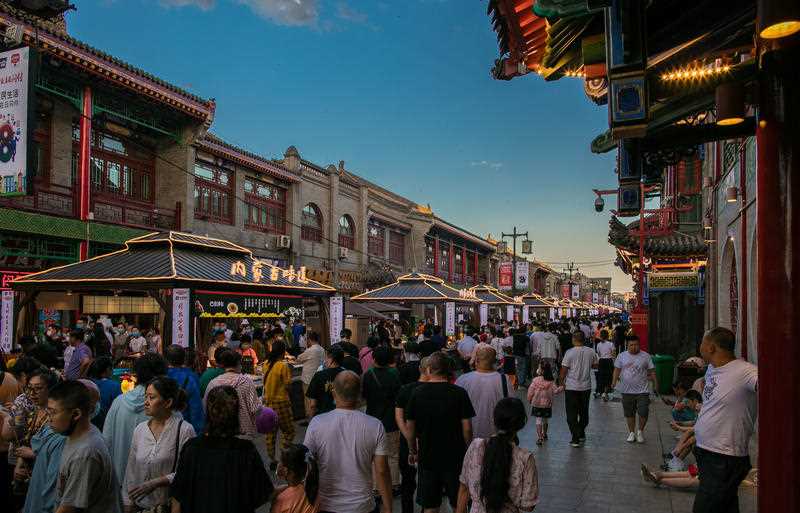 Night market for citizens in Inner Mongolia, China. Source: AAP  