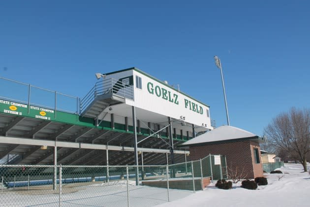 Ashwaubenon High School’s football field. (Courtesy of Jeff Maysh)