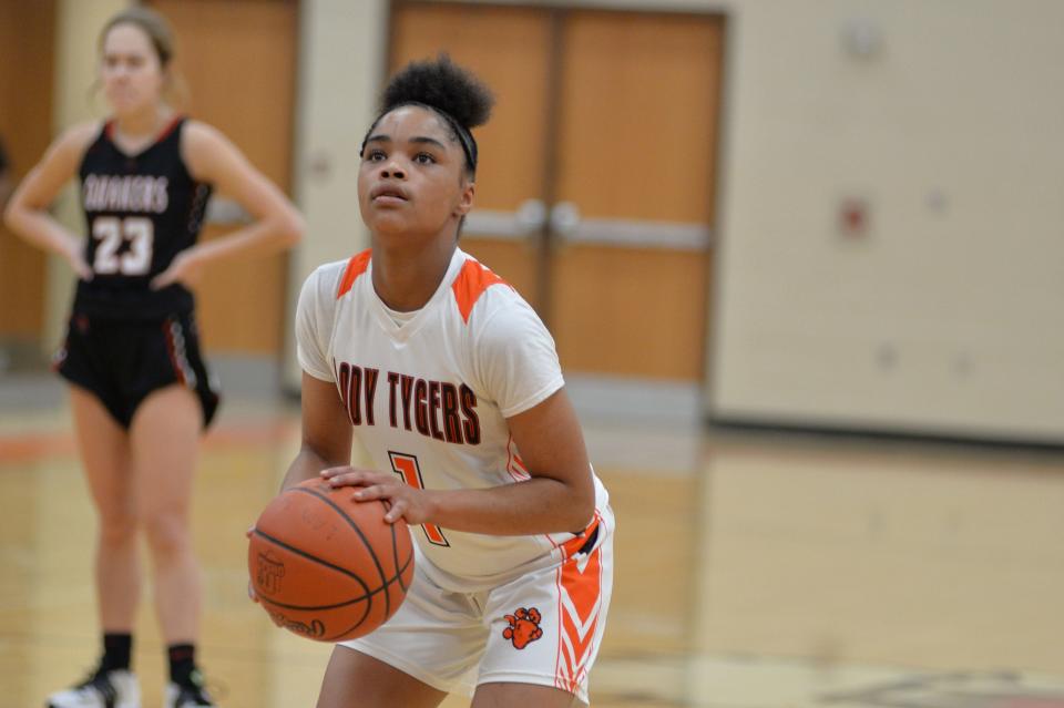 Mansfield Senior's Kyeona Myers has the Tygers at No. 3 in the Richland County Girls Basketball Power Poll.