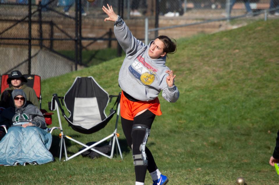 Jonesville thrower Megan Lee is the No. 2 ranked shot put thrower in the second Area Best Rankings.