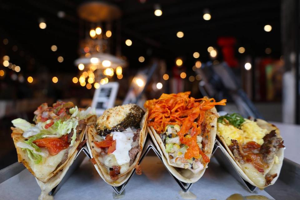 For Crave Taco Week 2024, Agave & Rye will offer four types of tacos: The Basic Betty, the Morning After, the Jalapeno Popper and the Love Child, which is vegetarian. You can get three for $7.50 at both locations.