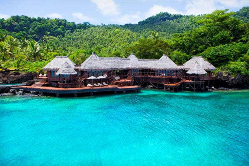 If you are dreaming of a warm tropical holiday and you've got a spare $60,000 a night to play with, then this Fijian vacay is in reach! Miranda Kerr and Evan Spiegel called the uber-exclusive Laucala Island Resort in Fiji their home away from home during their recent honeymoon.