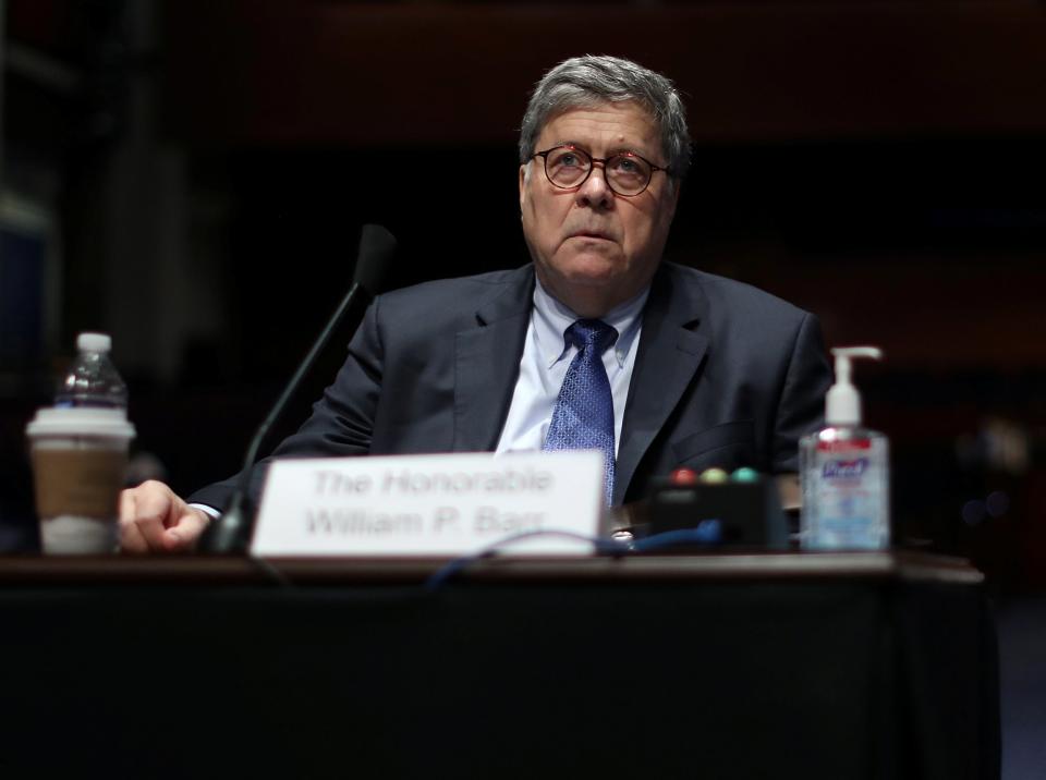 Attorney General William Barr testifies before the House Judiciary Committee on 28 July, 2020: REUTERS