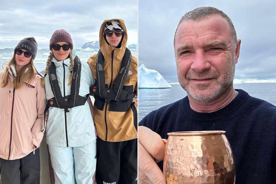 <p>Liev Schreiber/Instagram</p> Liev Schreiber celebrates Christmas in the Arctic with wife Taylor Neisen and his two older kids