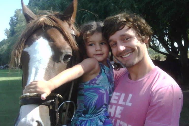 Benjamín Vicuña y su hija Blanca, fallecida en 2012