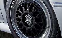 Besides the original wheels, Jaguar offered these more classic performance wheels. The tire situation is favorable: <a href="https://blog.caranddriver.com/bridgestone-is-developing-a-brand-new-tire-for-the-1992-jaguar-xj220/" rel="nofollow noopener" target="_blank" data-ylk="slk:Both Bridgestone and Pirelli;elm:context_link;itc:0;sec:content-canvas" class="link ">Both Bridgestone and Pirelli</a> developed brand-new tires for this supercar in 2016.