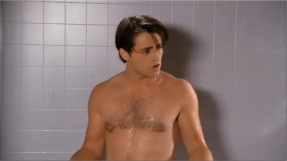 Joey in the shower