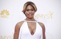 Laverne Cox from Netflix "Orange is the New Black" arrives at the 66th Primetime Emmy Awards in Los Angeles, California August 25, 2014. REUTERS/Lucy Nicholson