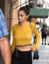 <p>Selena Gómez dividió opiniones con este look, pues aunque lució muy guapa fue evidente que la jovencita no llevaba brasier, lo que a algunos les pareció bastante atrevido/Getty Images </p>