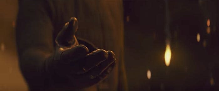 Kylo (Adam Driver) offers his hand to Rey. (Photo: Lucasfilm)