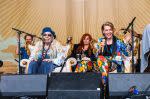 Joni Mitchell, Wynona Judd, and Brandie Carlile during The Joni Jam at Newport Folk Festival 2022