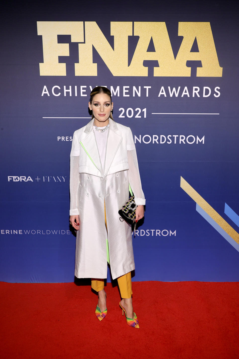 Olivia Palermo attends the Footwear News Achievement Awards in New York City. - Credit: Getty Images for Footwear News