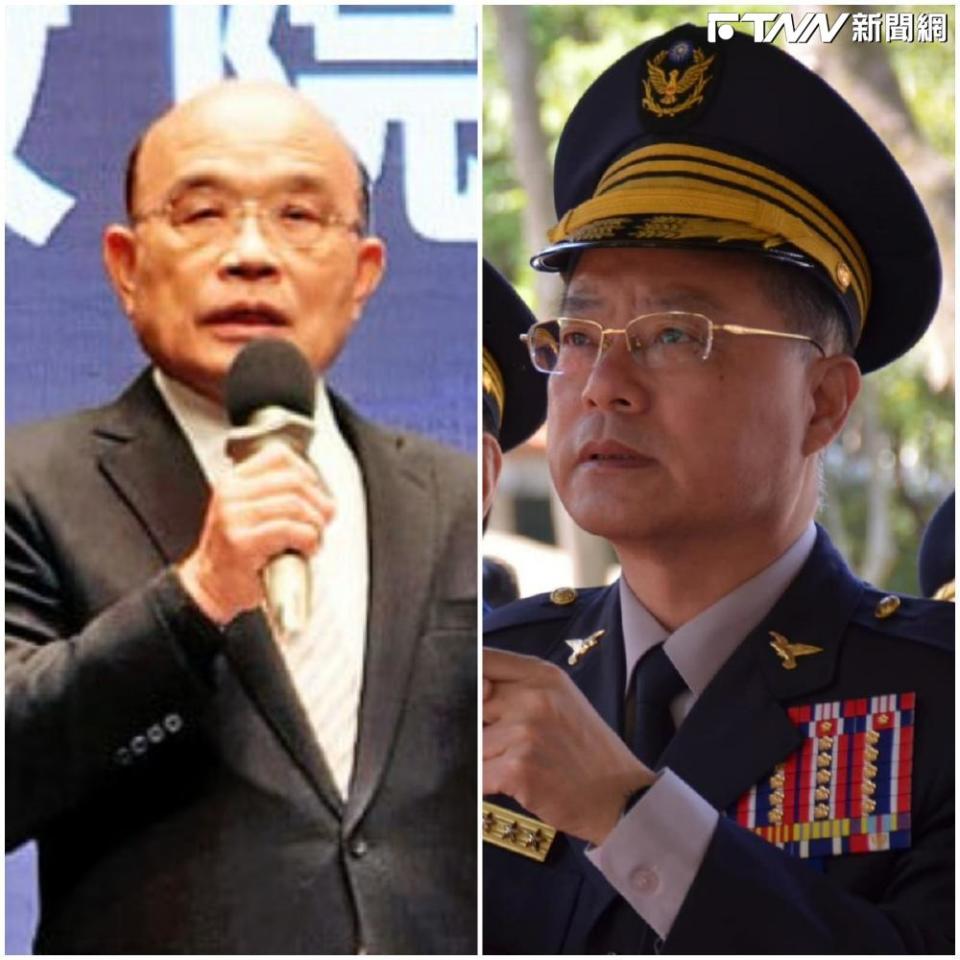 2年前在時任閣揆蘇貞昌（左）的力挺下，黃明昭（右）坐上警政署署長之位。（圖／資料照）