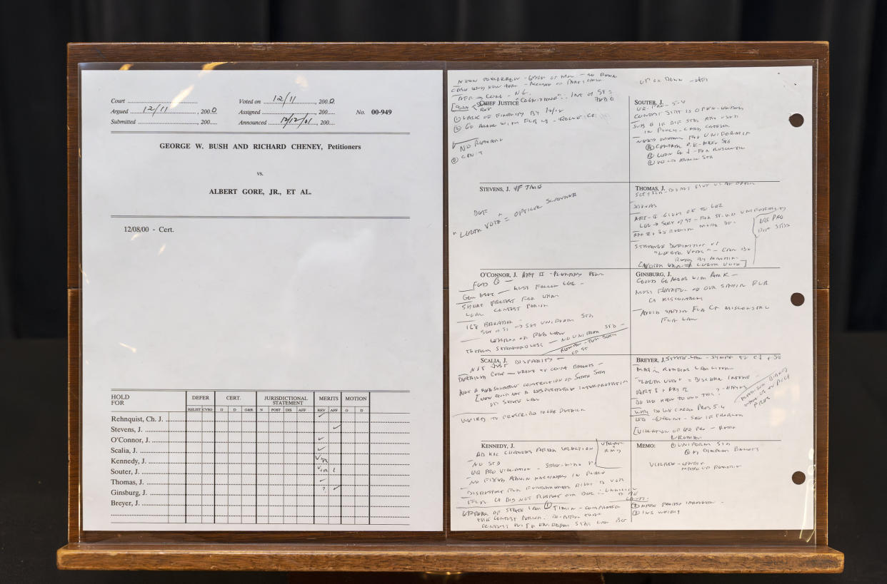 Papers of the late Supreme Court Justice John Paul Steven (J. Scott Applewhite / AP)