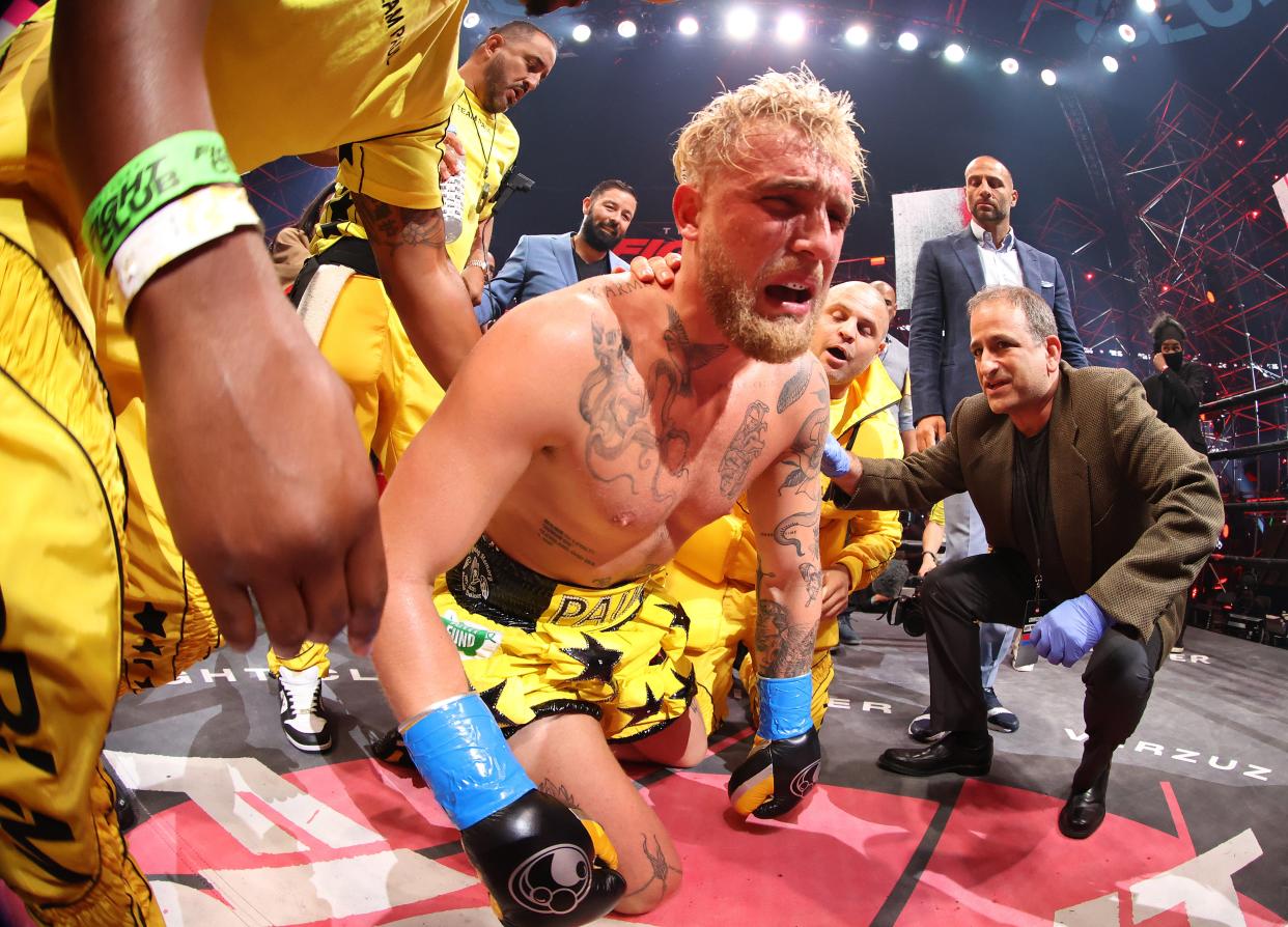 Jake Paul después de su pelea en Atlanta con Ben Askren (Getty Images for Triller)