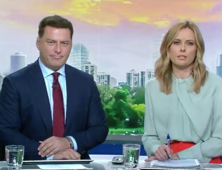 Picture of Today show hosts, Karl Stefanovic and Allison Langdon. The hosts did not seem impressed by Arthur Aidala's remarks regarding the sentencing of Harvey Weinstein.