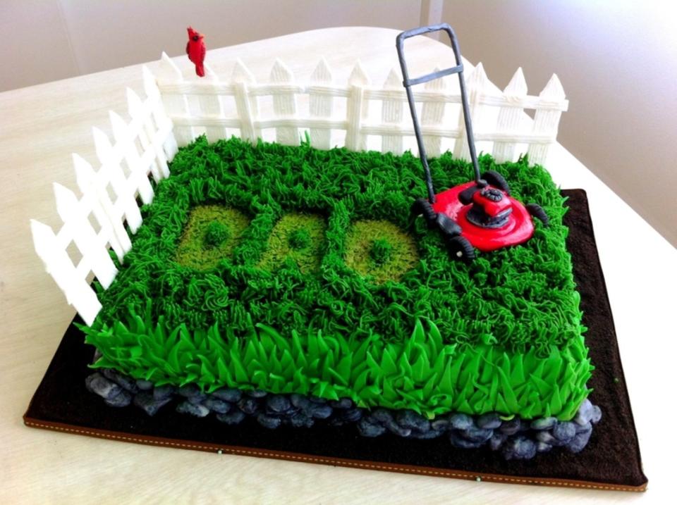 <p>Cake Central</p><p>Now Dad can have his perfect lawn and eat it too!</p><p><strong>Get the recipe: <a href="https://www.cakecentral.com/gallery/i/2350793/fathers-day-lawn-mower-cake?search=lawn+mower+cake" rel="nofollow noopener" target="_blank" data-ylk="slk:Father's Day Lawn Mower Cake;elm:context_link;itc:0;sec:content-canvas" class="link ">Father's Day Lawn Mower Cake</a></strong></p>