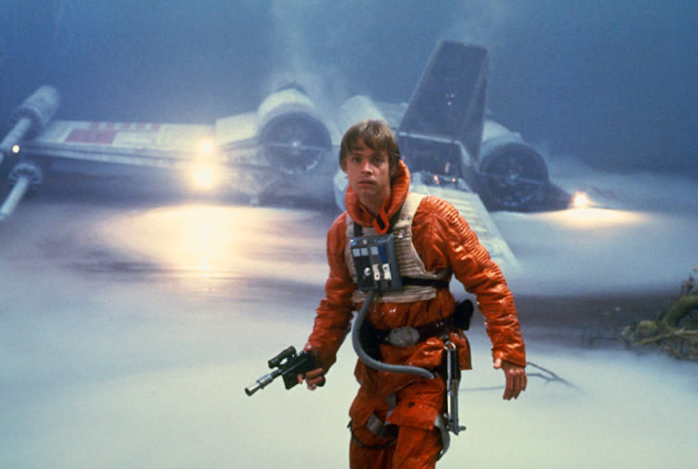 Luke Skwywalker in his flightsuit from The Empire Strikes Back. (Lucasfilm)