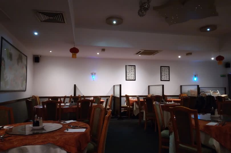 Inside the Water Margin Chinese restaurant, Market Place, Driffield