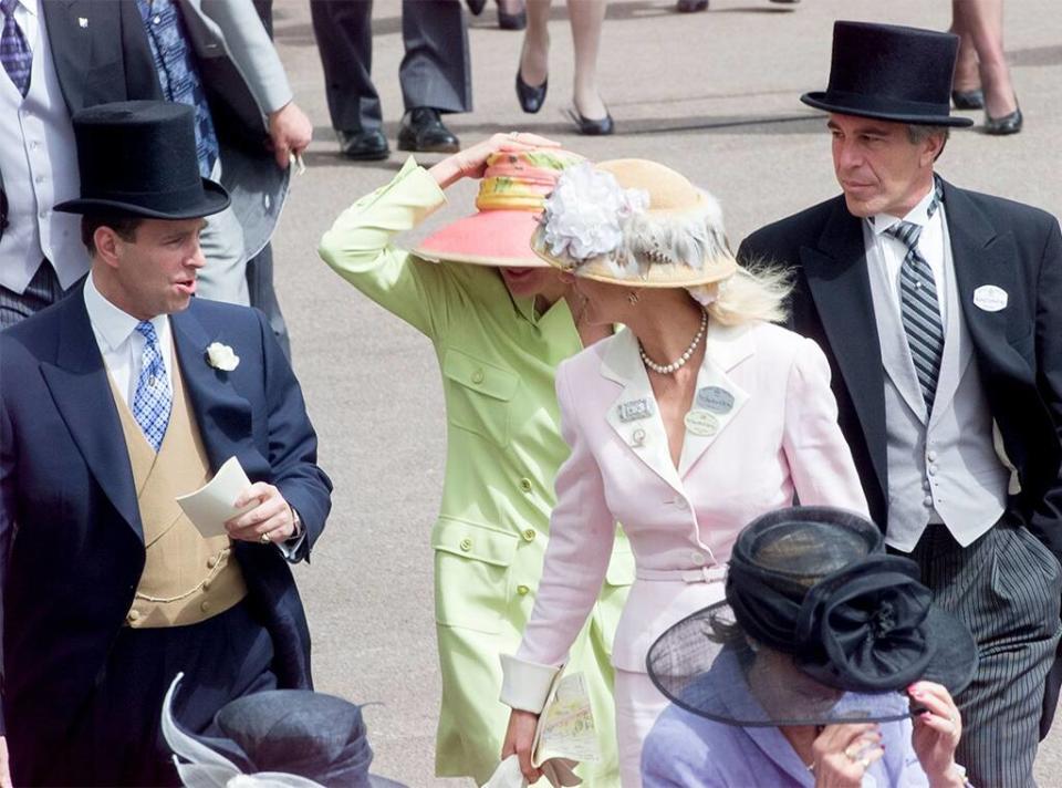 Prince Andrew, Caroline Stanley, Jeffrey Epstein, Ghislaine Maxwell, 2000