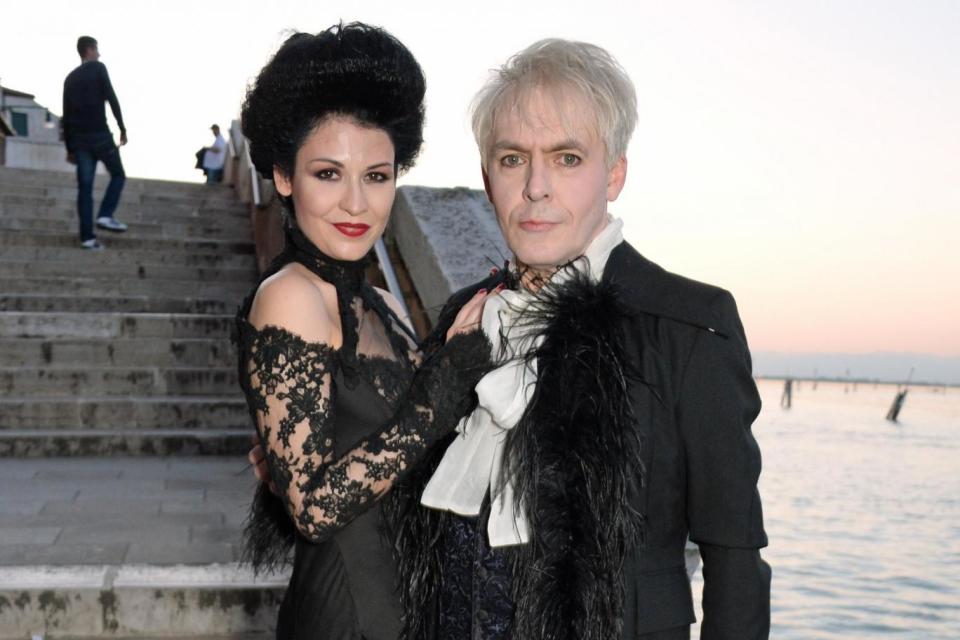 Birthday girl: Nefer Suvio with husband Nick Rhodes (Photo Dave Benett/Getty Images) (Dave Benett/Getty Images)