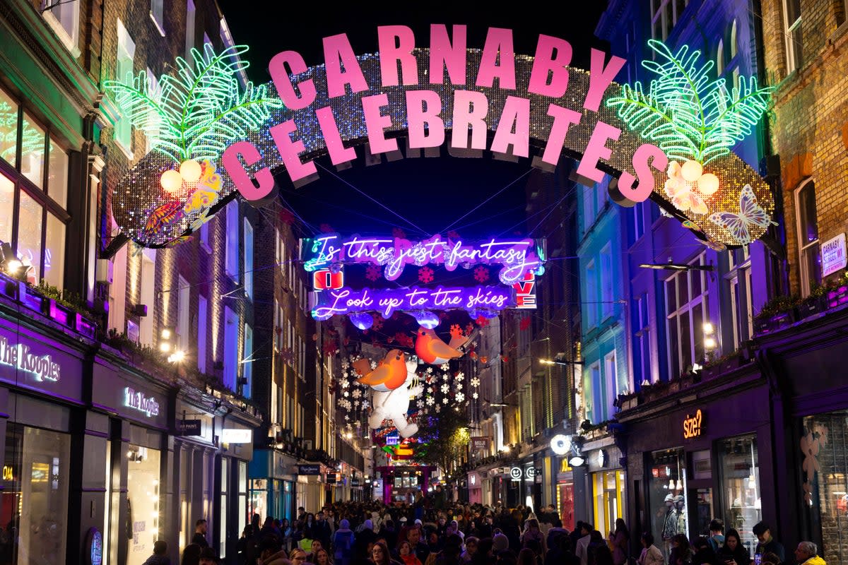 Shaftesbury owns prime central London locations, including Carnaby Street (PA)