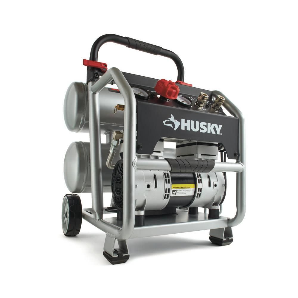 <p><a href="https://go.redirectingat.com?id=74968X1596630&url=https%3A%2F%2Fwww.homedepot.com%2Fp%2FHusky-4-5-Gal-Portable-Electric-Powered-Silent-Air-Compressor-3320445%2F305026725&sref=https%3A%2F%2Fwww.popularmechanics.com%2Fhome%2Ftools%2Fa35323484%2Fbest-air-compressors%2F" rel="nofollow noopener" target="_blank" data-ylk="slk:Shop Now;elm:context_link;itc:0;sec:content-canvas" class="link rapid-noclick-resp">Shop Now</a></p><p>4.5-Gallon Portable Silent Air Compressor</p><p>$208.00</p><p>homedepot.com</p>