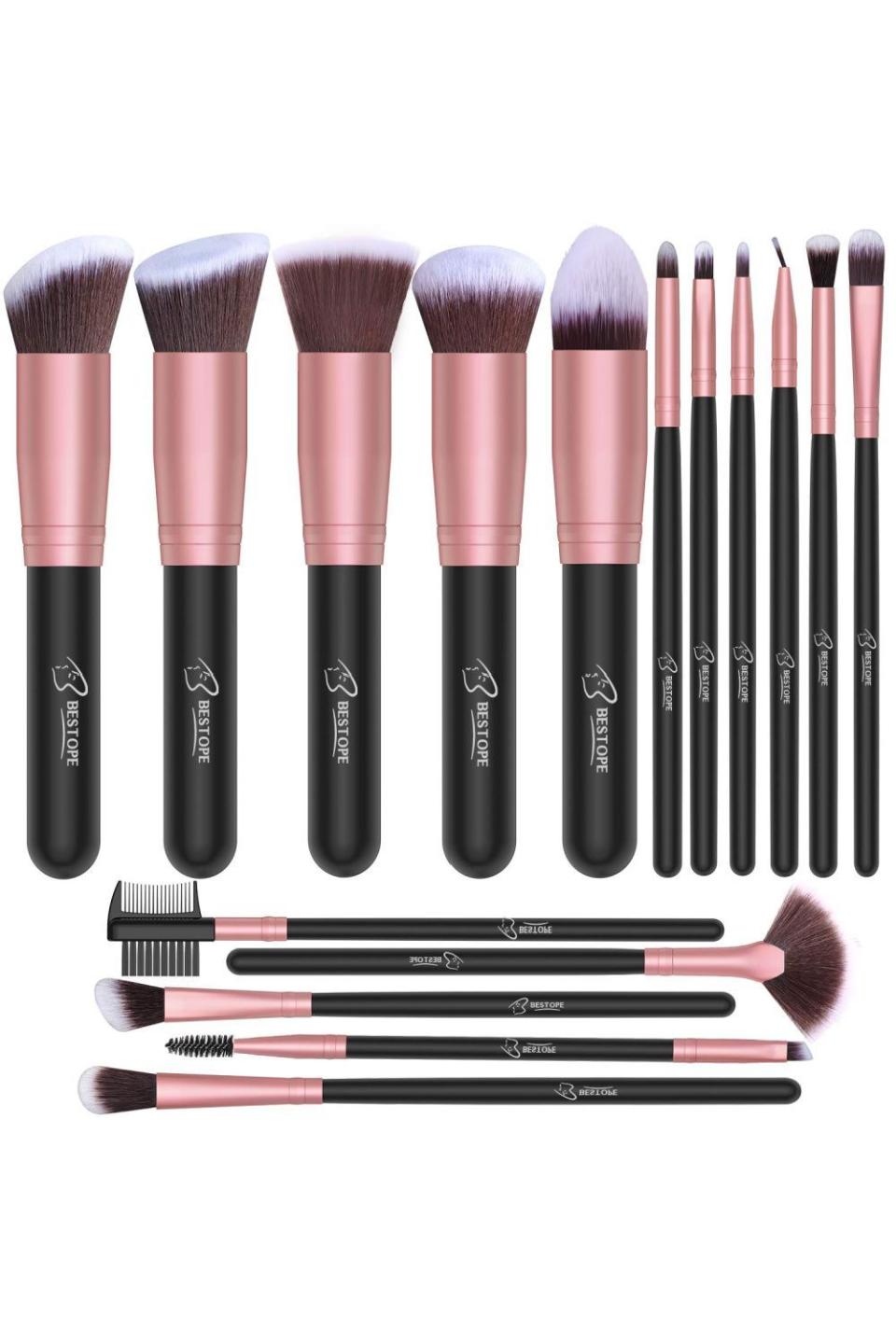 Bestope Makeup Brushes 16 PCs Makeup Brush Set