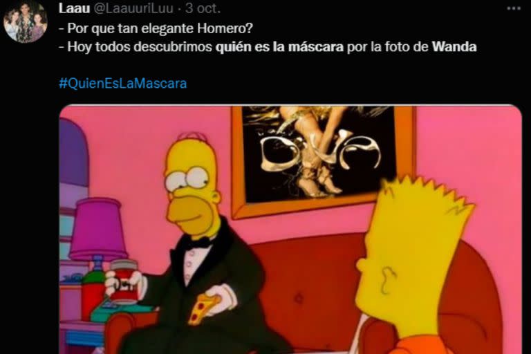 Los Simpson fueron parte de los memes (Captura Twitter)