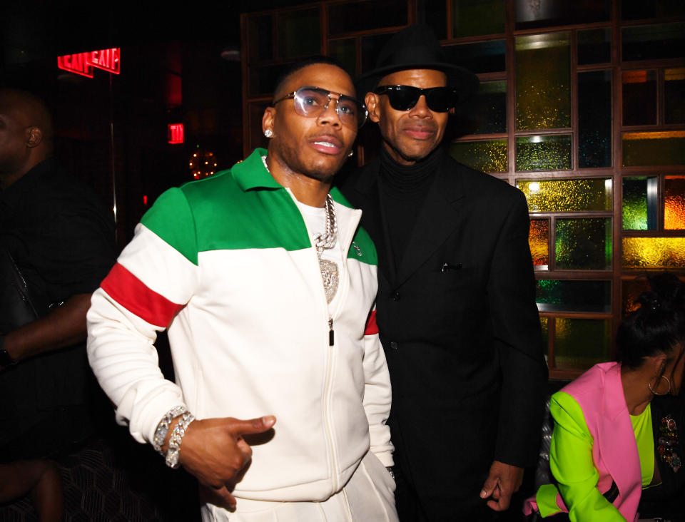 Nelly and Jimmy Jam celebrate Janet Jackson’s birthday at On The Record at Park MGM In Las Vegas on May 14, 2022. - Credit: Denise Truscello/Getty Images for Park MGM